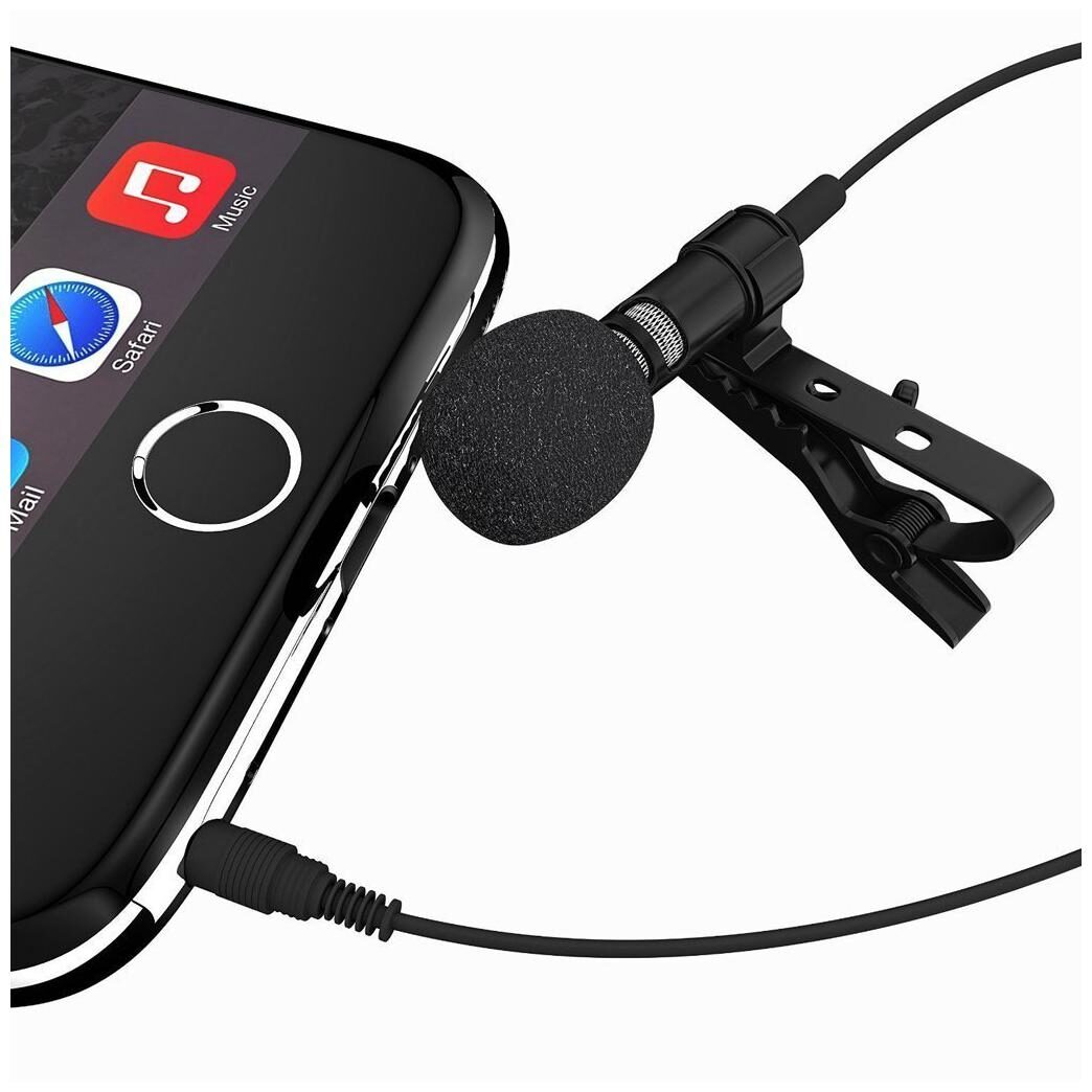 

Crystal Digital Collar Mic High Sensitivity 3 5mm Microphone for Voice Chat Video Conferencing Recording