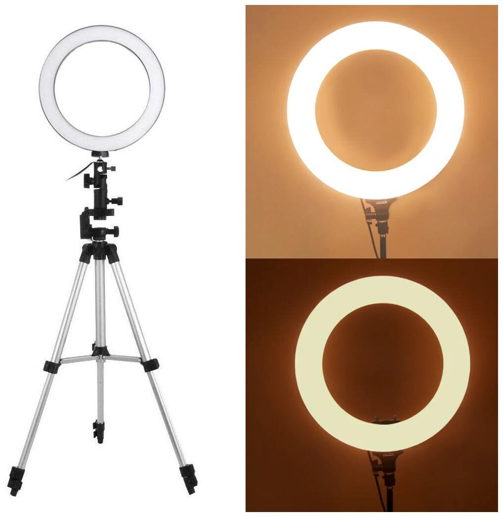 

Crystal Digital Selfie LED Ring Light Studio Photo Video Dimmable Lamp With 3110 Tripod Stand For Tiktok Video Lovers