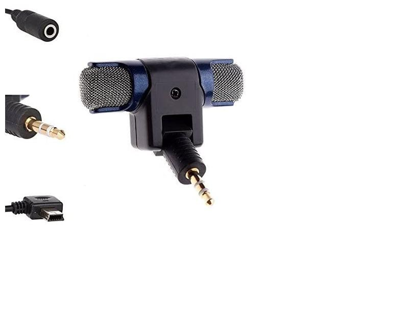 

Crystal Digial Mini High Quality Microphone with 3 5 mm Jack for All iOS Android Devices - Black