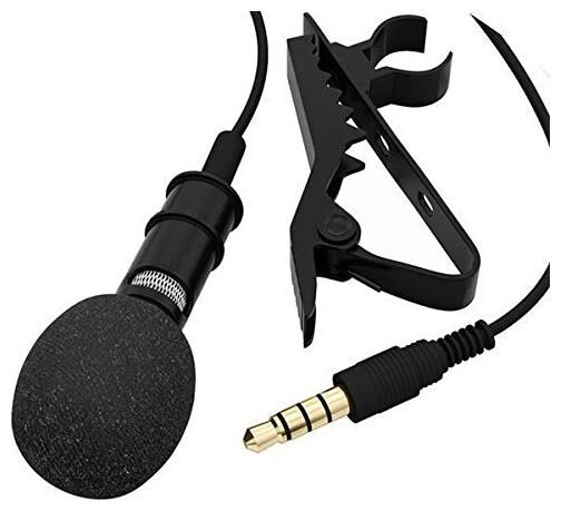 

Crystal Digital Collar Mic Microphone 3 5mm Jack For iPhone SmartPhones Recording PC