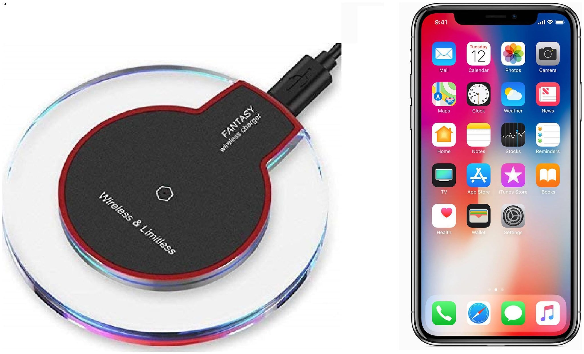 

TSV Wireless Charger - 1 USB Port