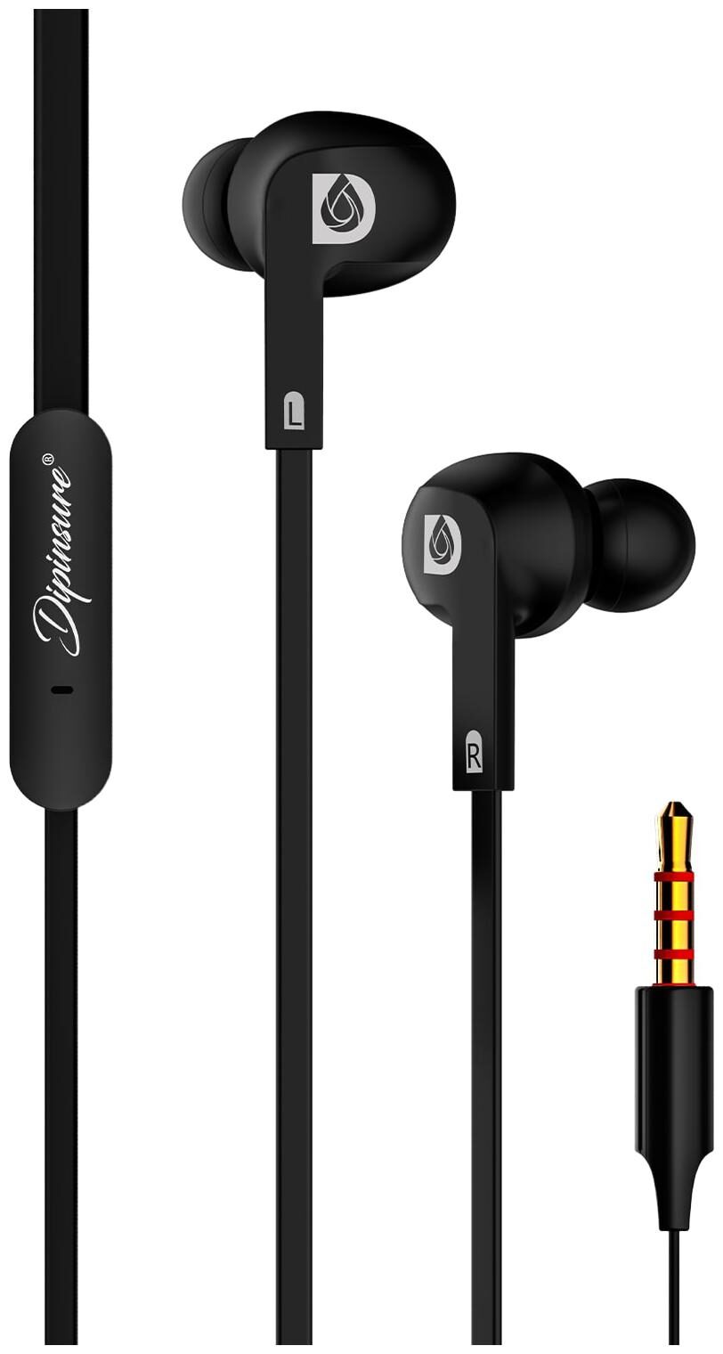 

Dipinsure Vibrant In-Ear Wired Headphone ( Black )