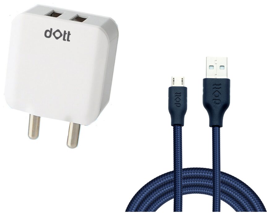 

dott Wall Charger Cable Wall Charger - 2 USB Ports