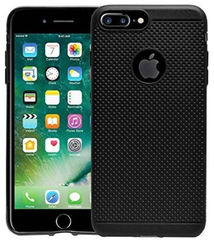 TIGERIFY Rubber Back Cover For Apple iPhone 7 Black