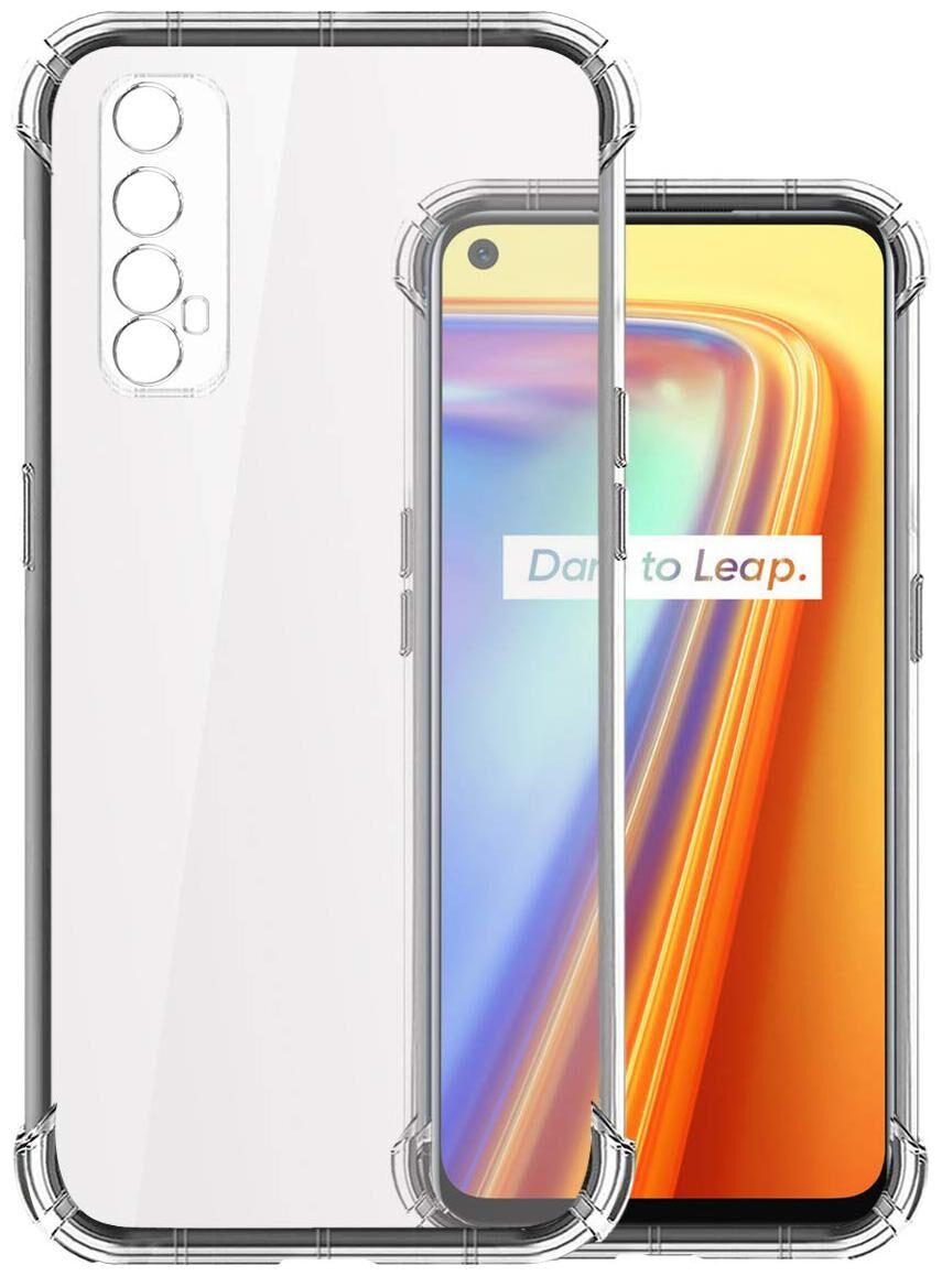 

DRUTHERS Silicone Bumper Case For Realme 7 ( Transparent )