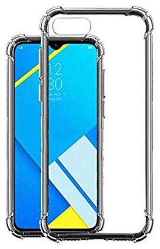 

DRUTHERS Silicone Bumper Case For Realme C2 ( Transparent )