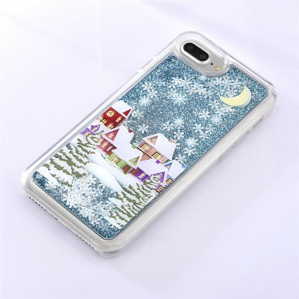 

Dynamic Liquid Glitter Quicksand Clear Back Case Cover For iPhone 6 6s 7 8 Plus