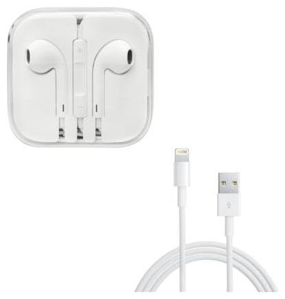 

earphone with charging cable combo pack