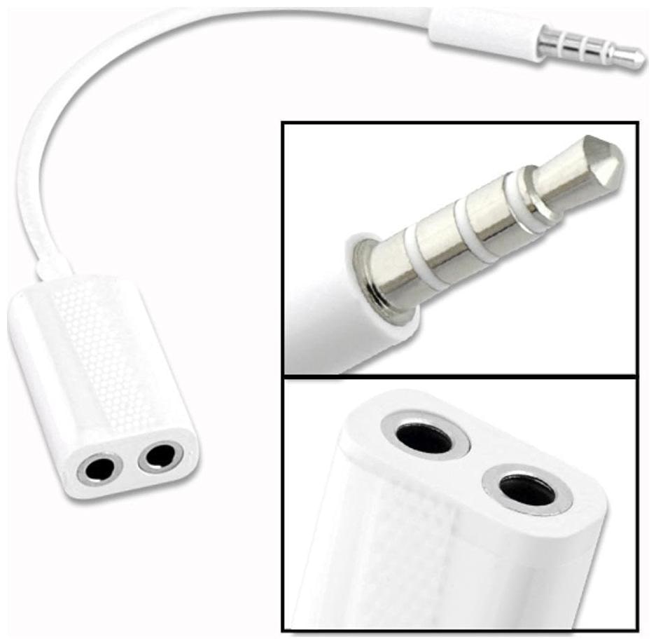 

eCosmos 3 5mm Stereo Audio Male to 2 x 3 5mm Female Earphone Splitter Cable Adapter for Apple iPod iPhone iPad