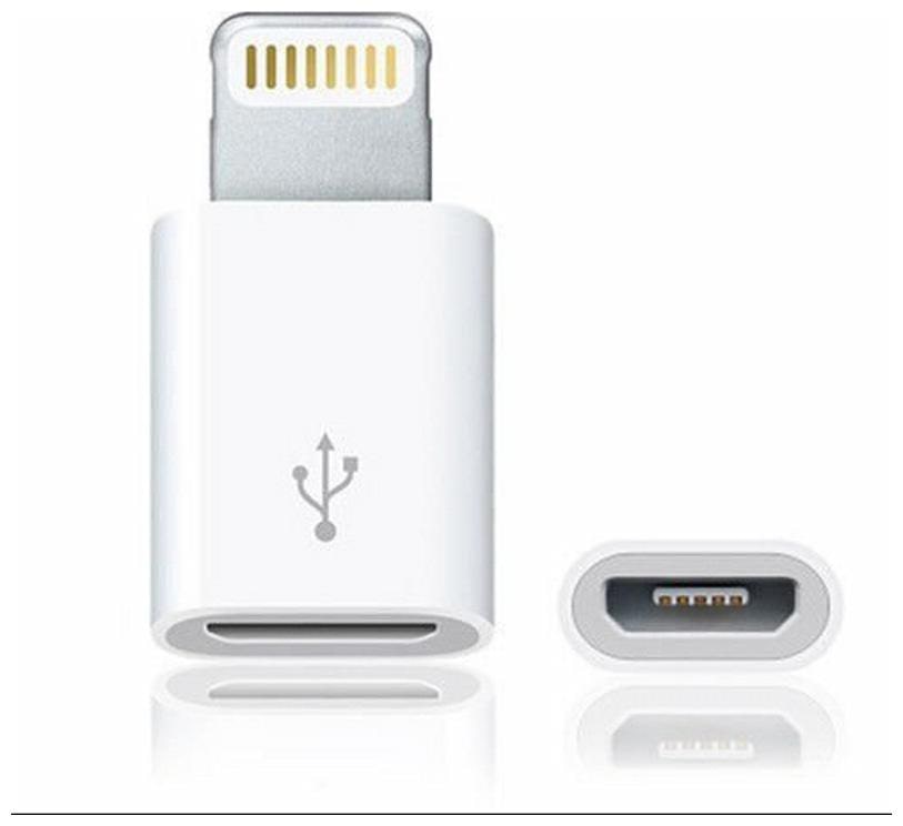 

eCosmos Micro USB to 8 Pin Data Sync Charger Adaptor for iPhone 6 6 Plus 5s 5c 5 6 6s 7 7Plus
