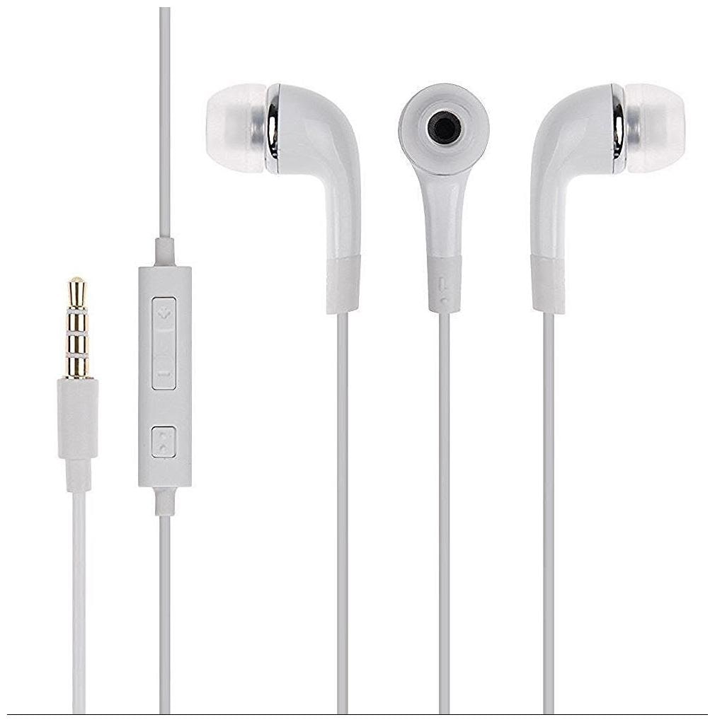 

eCosmosTM Generic Compatible Earphone Handsfree For Samsung GALAXY Series Mobile with 3 5mm jack - White