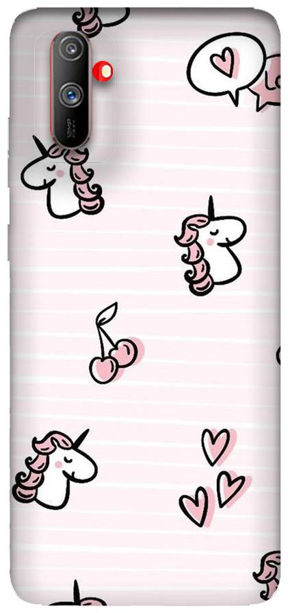 

Emble Designer Hard Case Cover For Realme C3 Curley Hair Horse