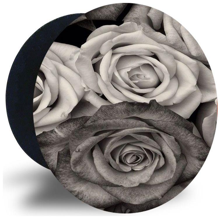 

Emble Designer Pop Socket Black White Roses
