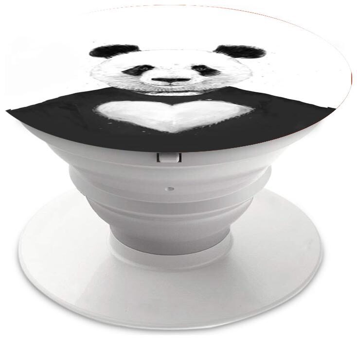 

Emble Designer Pop Socket Hearted Panda Case