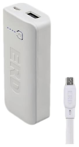 ERD Pb 20 5000 5000 mAh Li ion Power Bank White