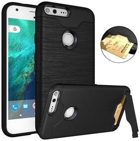 Excelsior Premium Card Holder Back Cover Case for Google Pixel XL 5.5 inch Black