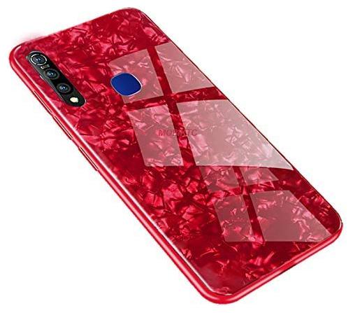 

EXOTIC FLOURISH Glass Back Cover For Vivo Y15 ( Red )