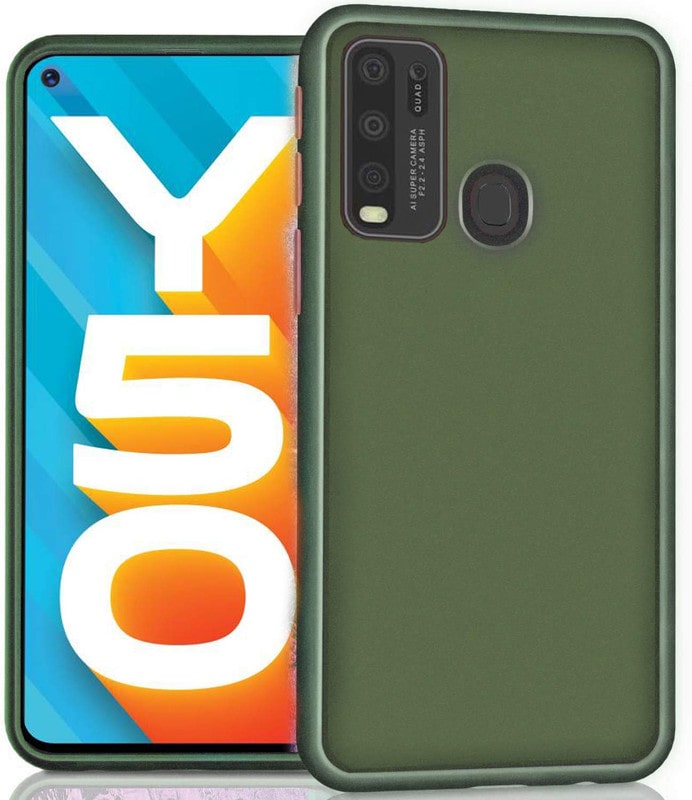 

EXOTIC FLOURISH Back Cover For Vivo Y30 Green Color