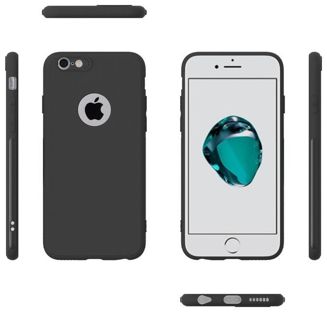 

EXOTIC FLOURISH Silicone Soft Back Cover For Apple iPhone 6 Plus ( Black )