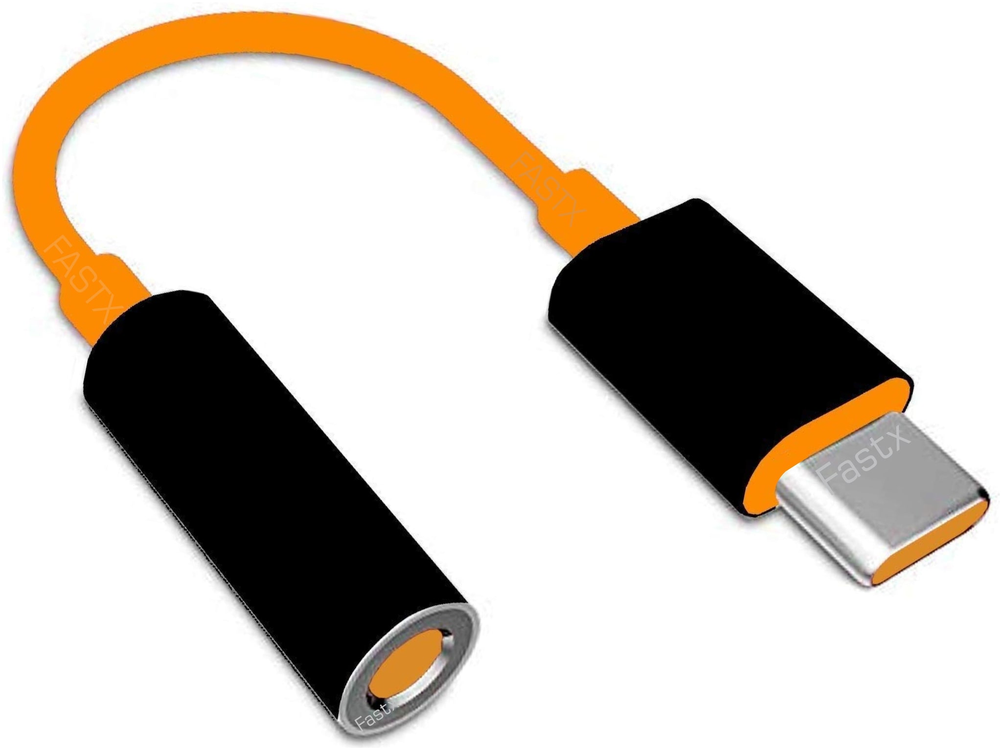 

FASTX OG Compatible USB-Type C to 3 5 mm Stereo Earphone Audio Aux Jack Music Converter Adapter for oneplus Mc Edition 6T 7 and More Devices -Orange Red (Mc Edition Orange)