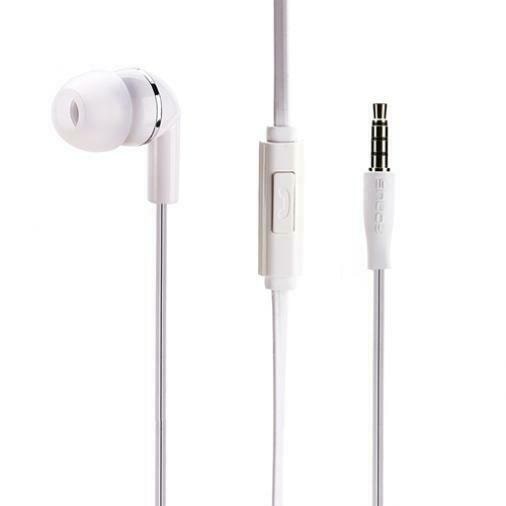 

FLAT WIRED HEADSET MONO HANDS-FREE EARPHONE W MIC SINGLE W7U for PHONE TABLETS