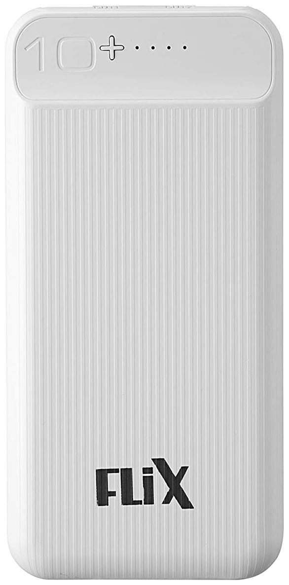 

Flix XPB-10SO 10000 mAh Slim Fast Charging Power Bank - White