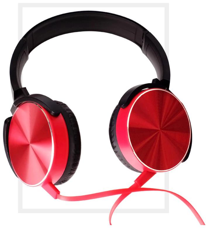 

Flying India Extra BASS On-Ear Wired Headphone ( Red )