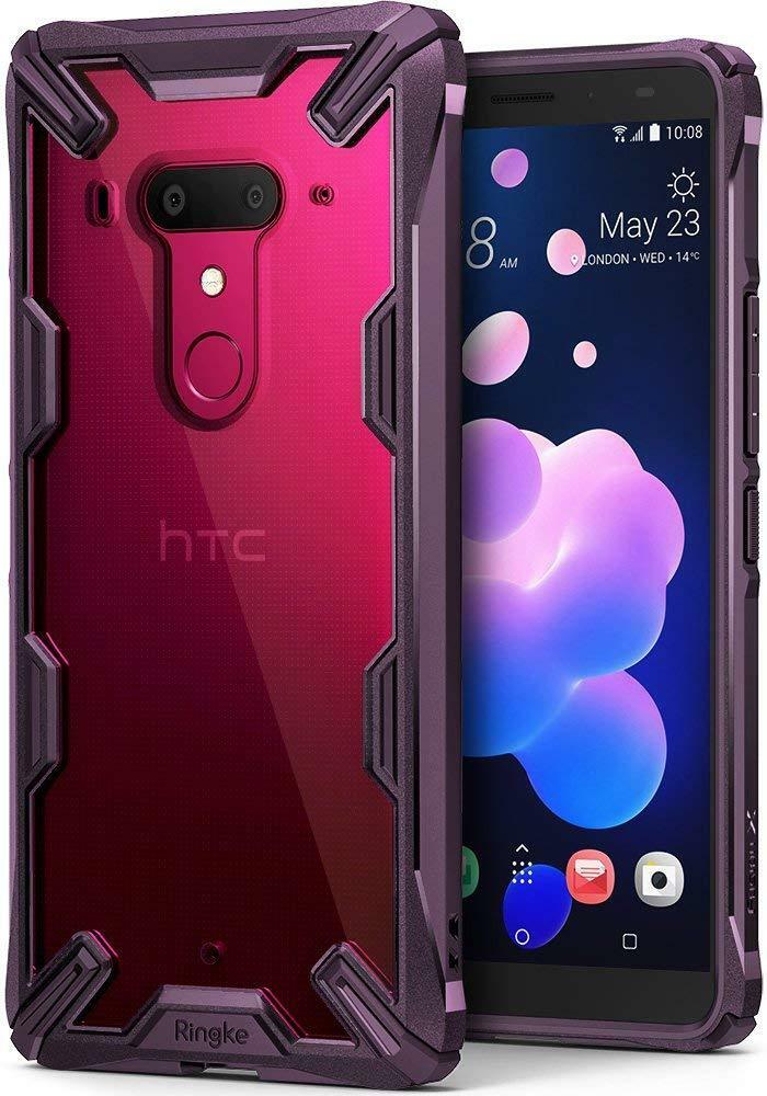 

For HTC U12 Plus Ringke FUSION-X Shockproof Clear PC Back Armor Case Cover