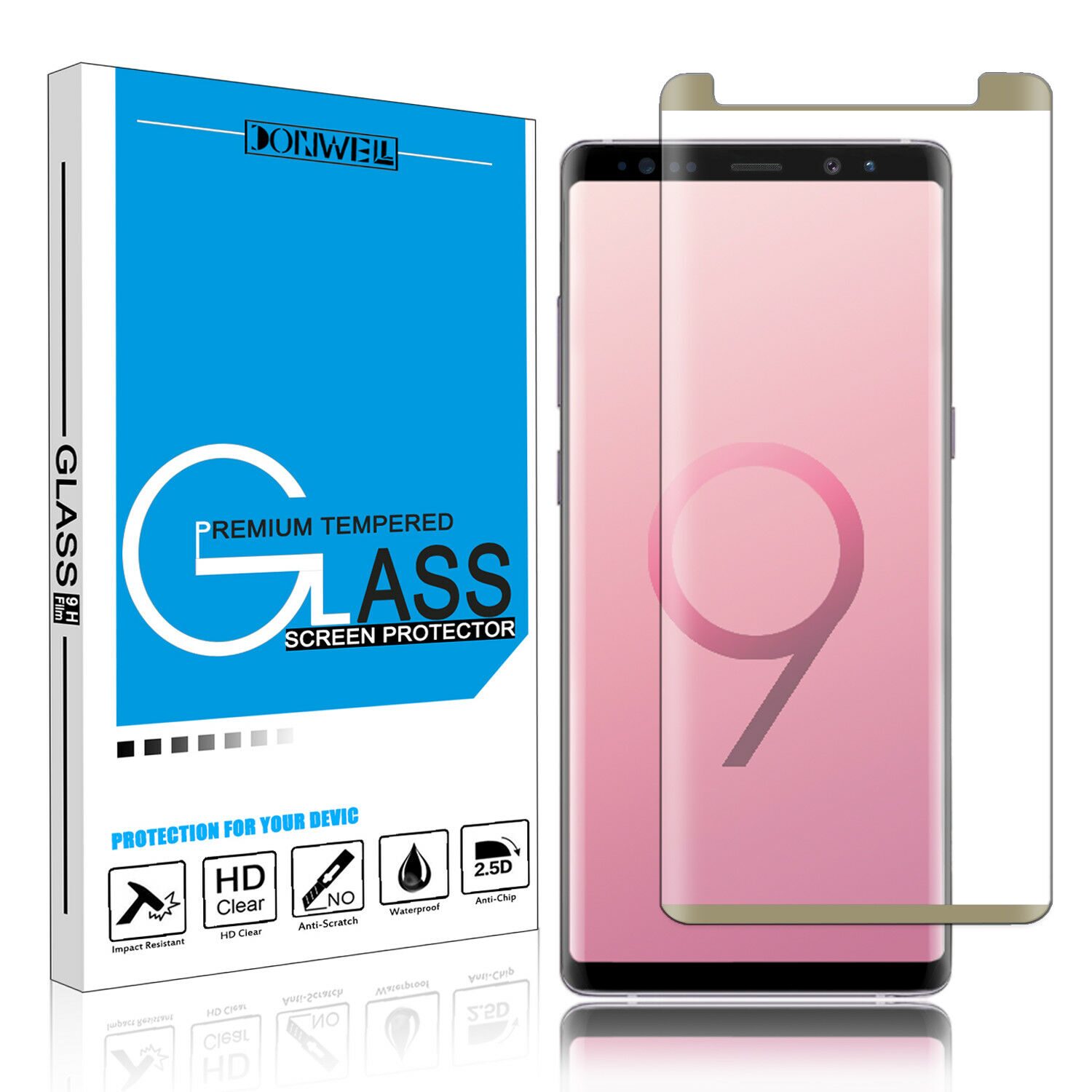

For Samsung Galaxy Note10 9 8 S9 S10 Plus 3D Full Cover Glass Screen Protector