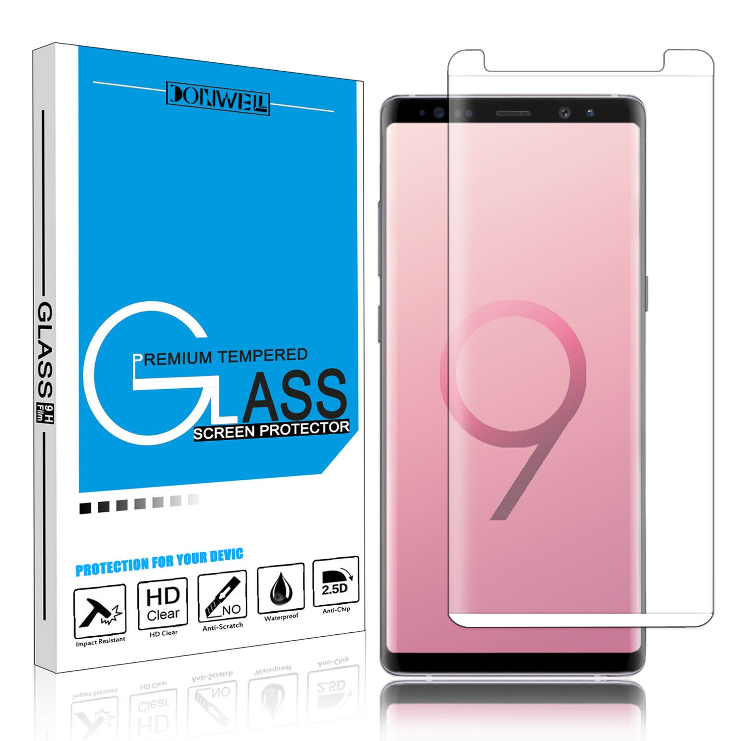 

For Samsung Galaxy Note10 9 8 S9 S10 Plus 3D Full Cover Glass Screen Protector