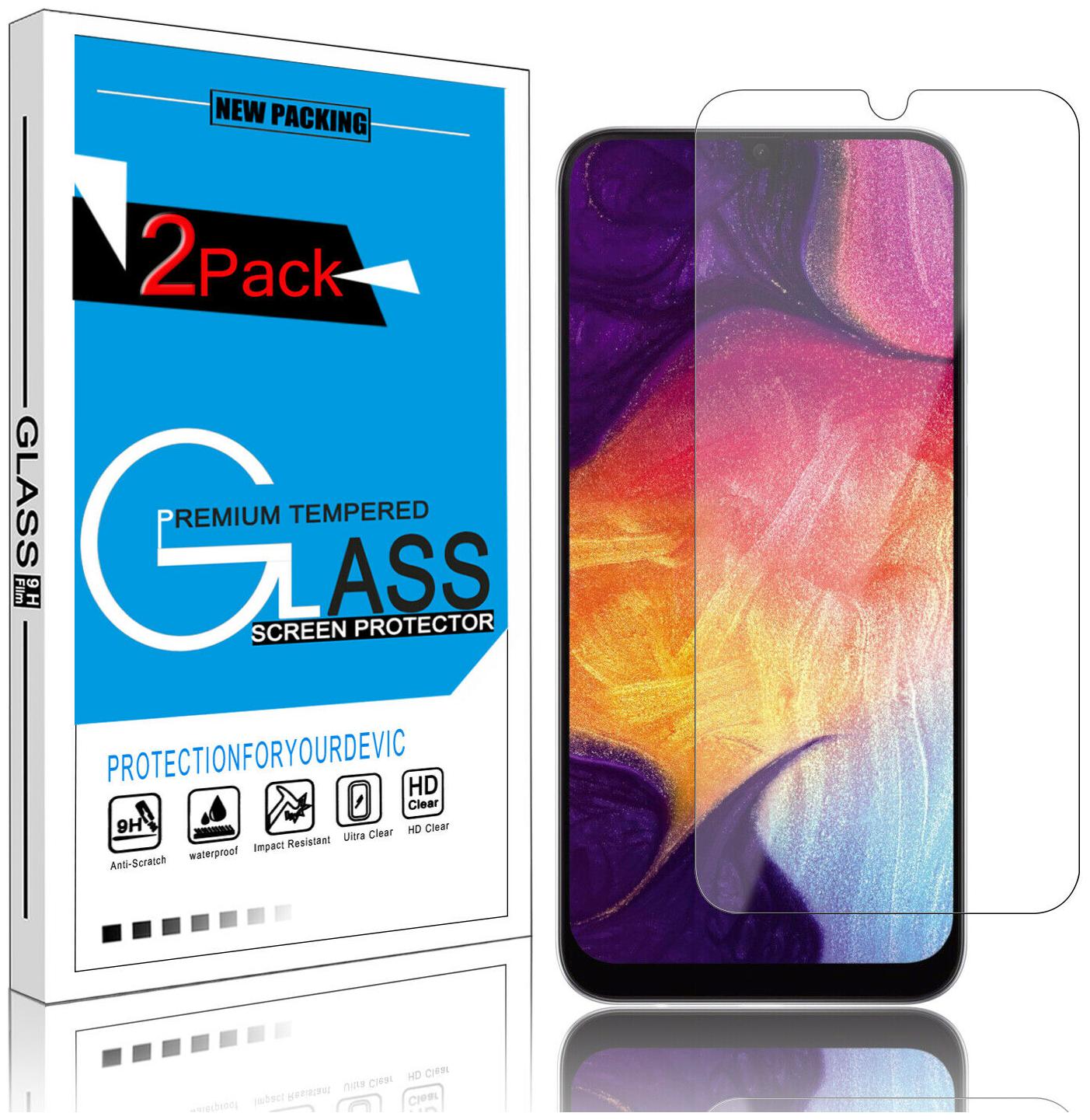 

For Samsung Galaxy A20 A30 A50 Real Premium HD Tempered Glass Screen Protector