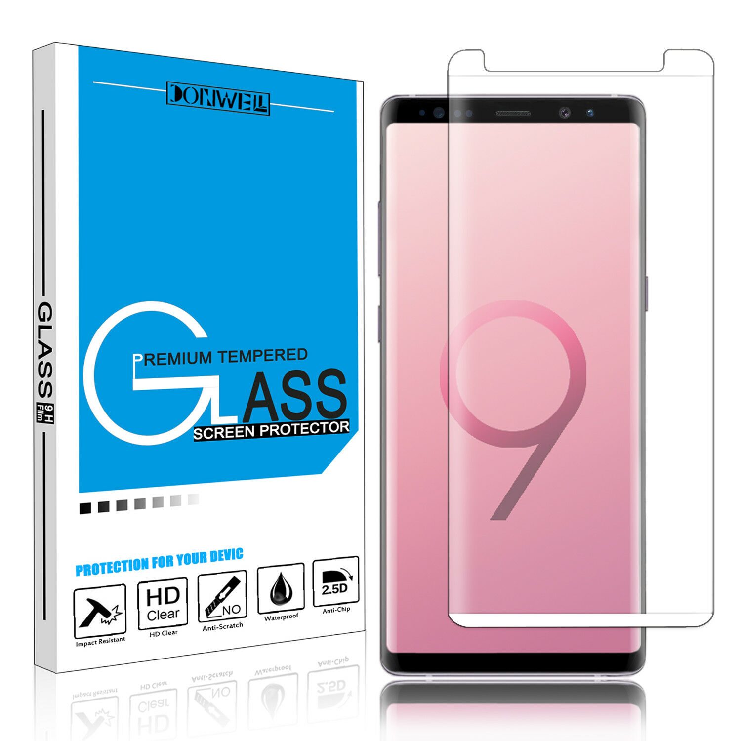 

For Samsung Galaxy Note10 9 8 S9 S10 Plus 3D Full Cover Glass Screen Protector