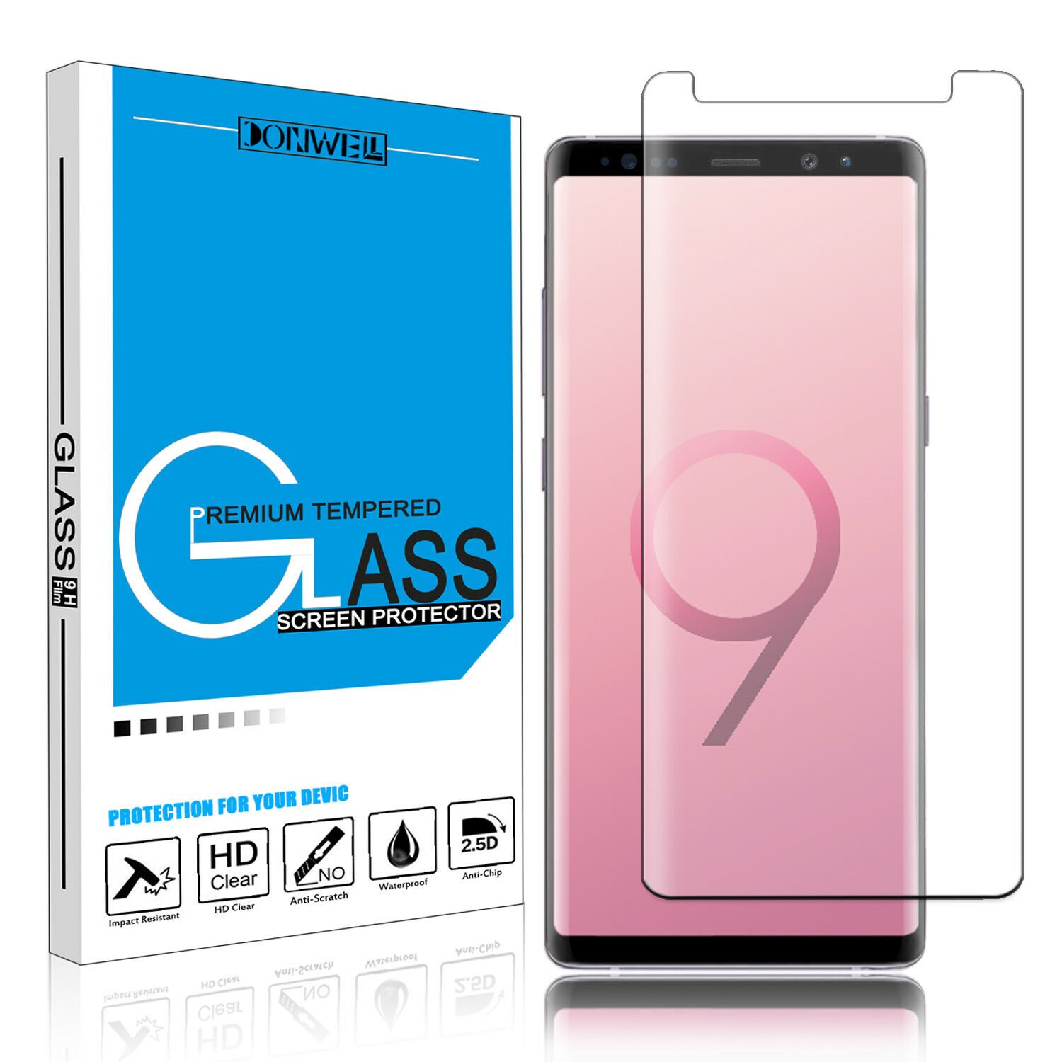 

For Samsung Galaxy Note10 9 8 S9 S10 Plus 3D Full Cover Glass Screen Protector