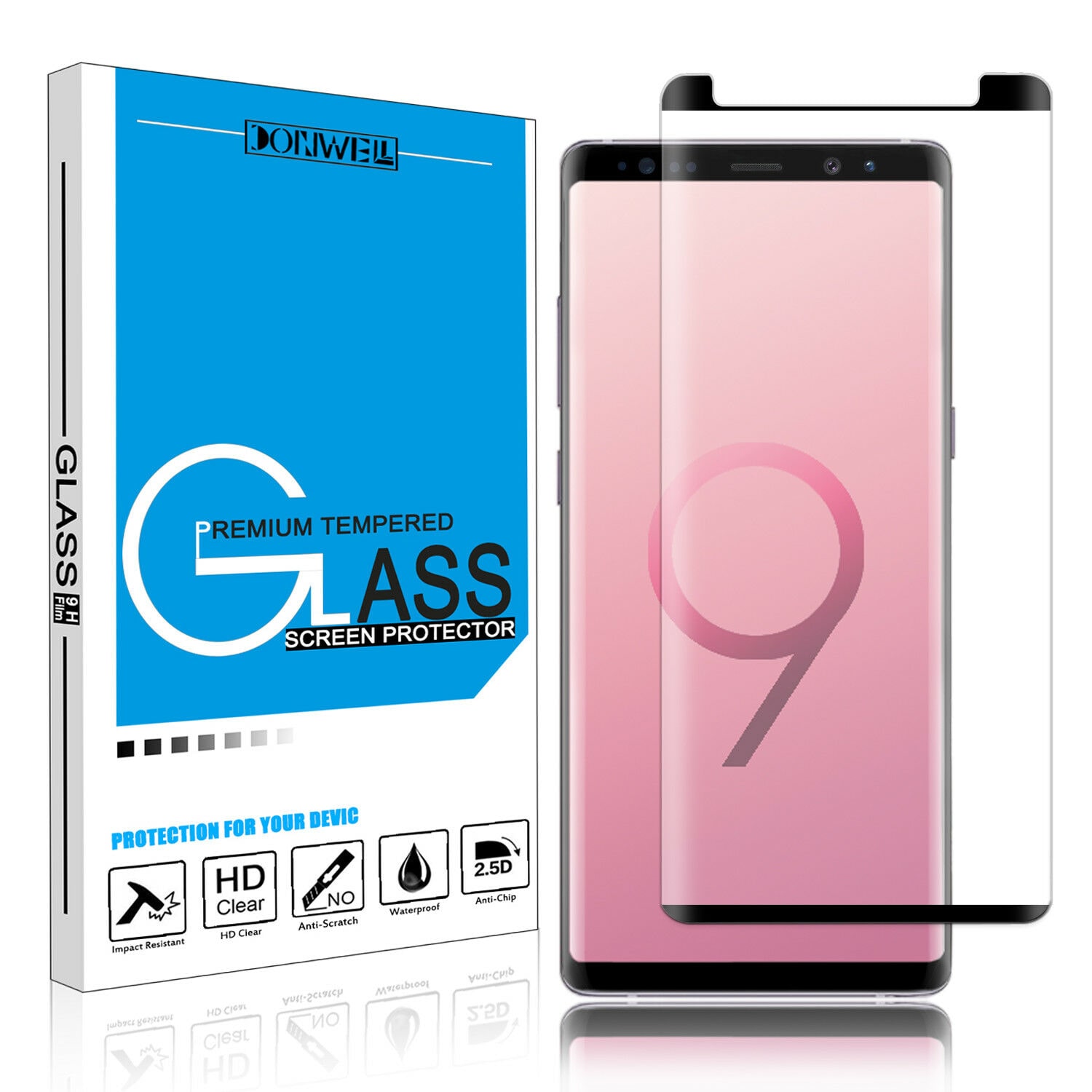 

For Samsung Galaxy Note10 9 8 S9 S10 Plus 3D Full Cover Glass Screen Protector