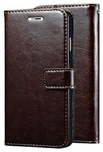 

FREQUENTLY Faux Leather Flip Cover For Vivo Y81i ( Brown )