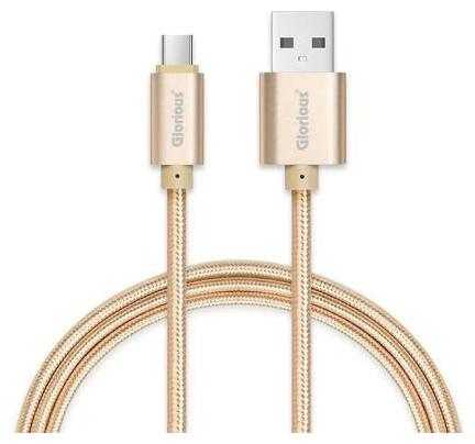 

Glorious Data Charging Type-C Cable ( 1 m Gold )