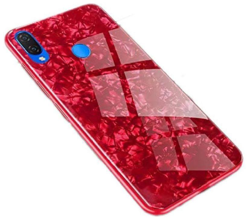 

Gohaps Glass Back Cover For Samsung Galaxy A20 ( Red )