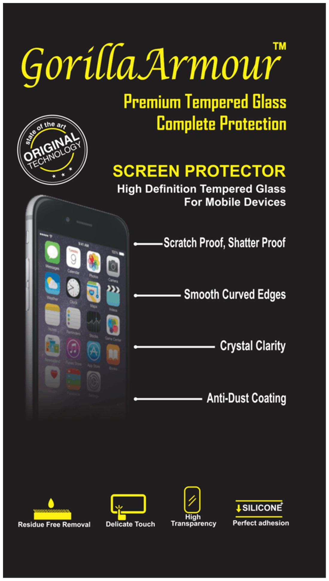 Gorilla Armour Impossible Anti Shock Flexible Guard for Lenovo Vibe K5 Note | 80% Stronger than traditional Glass Type Tempered Guards | Compatible fo