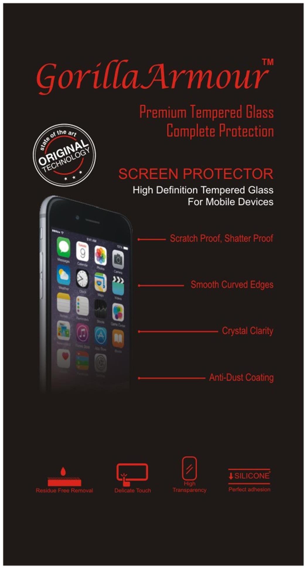 Gorilla Armour Lenovo Vibe K5 Plus, K5+ Tempered Glass Screen Guard by TheWholeSellers