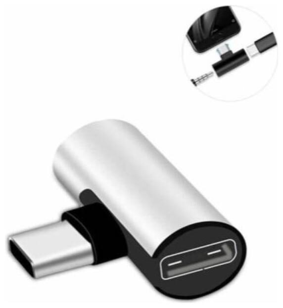 

GUGGU Headphone Splitter 2 in 1 (Lightning Type-C) Cable ( 1 m Assorted )