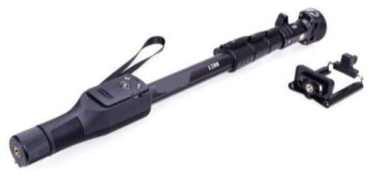 

GUGGU Selfie Stick with remote Black Color