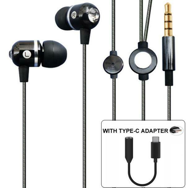 

HANDSFREE HEADSET MIC EARPHONES WITH TYPE-C AUDIO ADAPTER Z8Z for SMARTPHONES