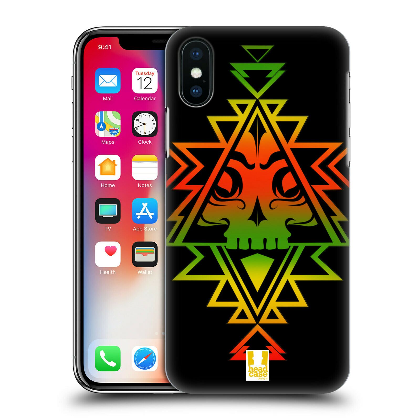 

HEAD CASE DESIGNS NAVAJO SKULLS HARD BACK CASE FOR APPLE iPHONE PHONES