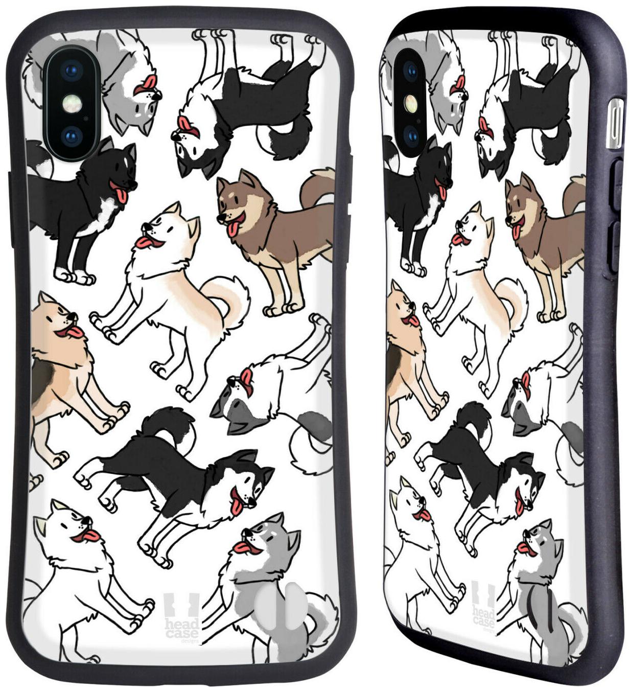 

HEAD CASE DESIGNS DOG BREED PATTERNS HYBRID CASE FOR APPLE iPHONES PHONES
