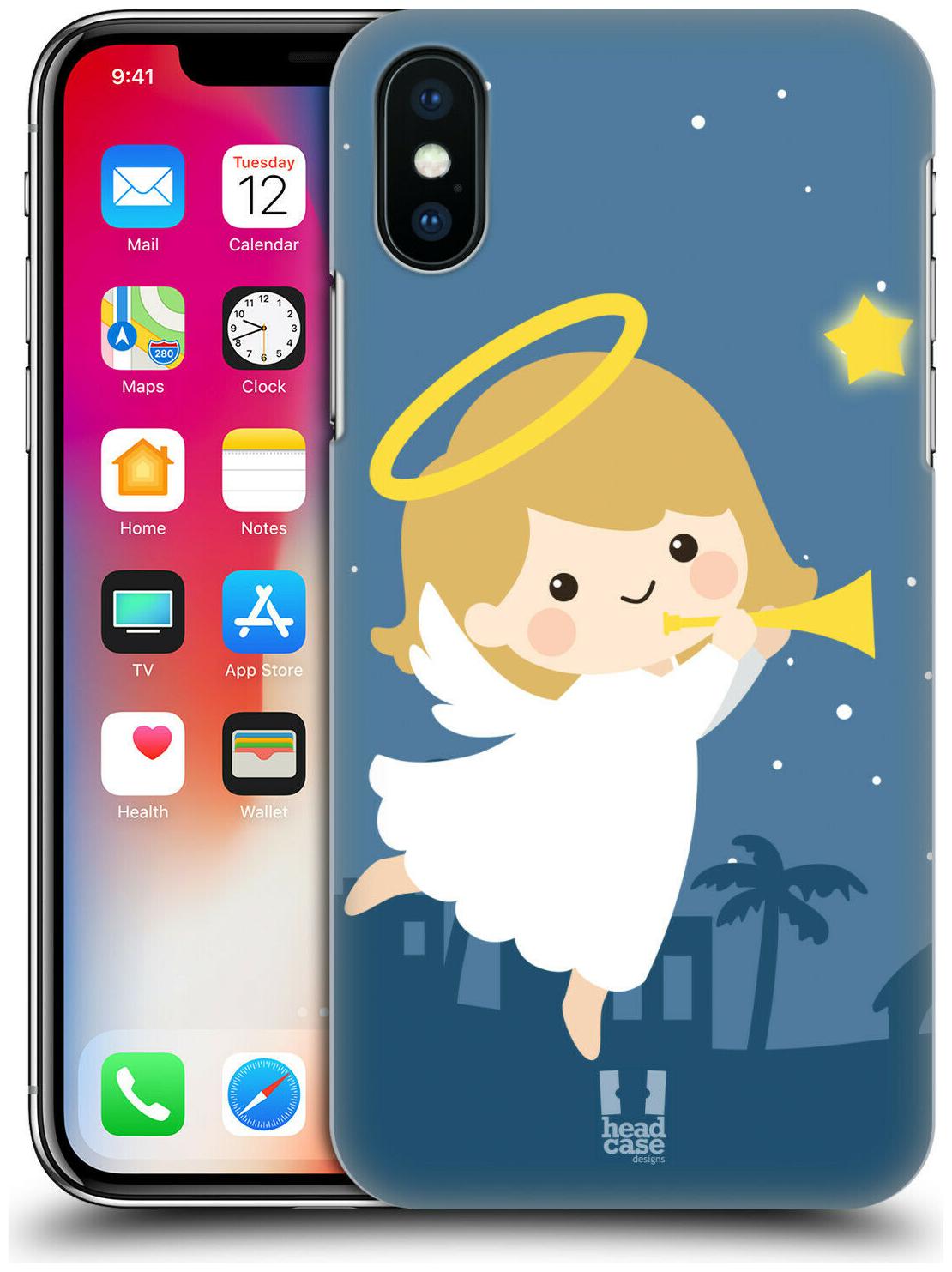 

HEAD CASE DESIGNS JOLLY CHRISTMAS TOONS HARD BACK CASE FOR APPLE iPHONE PHONES
