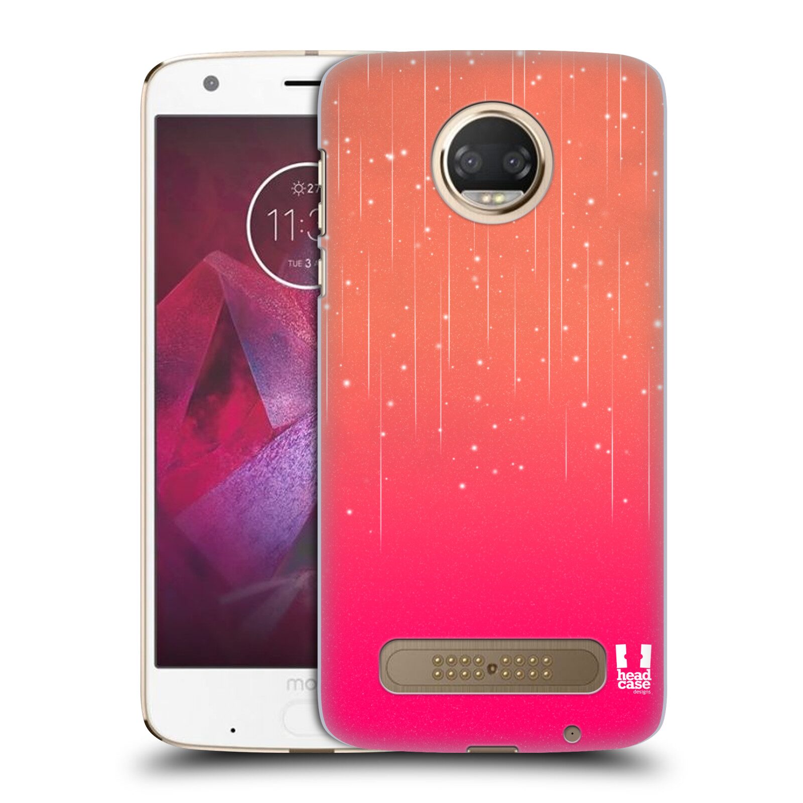 

HEAD CASE DESIGNS NEON RAIN OMBRE HARD BACK CASE FOR MOTOROLA PHONES 1