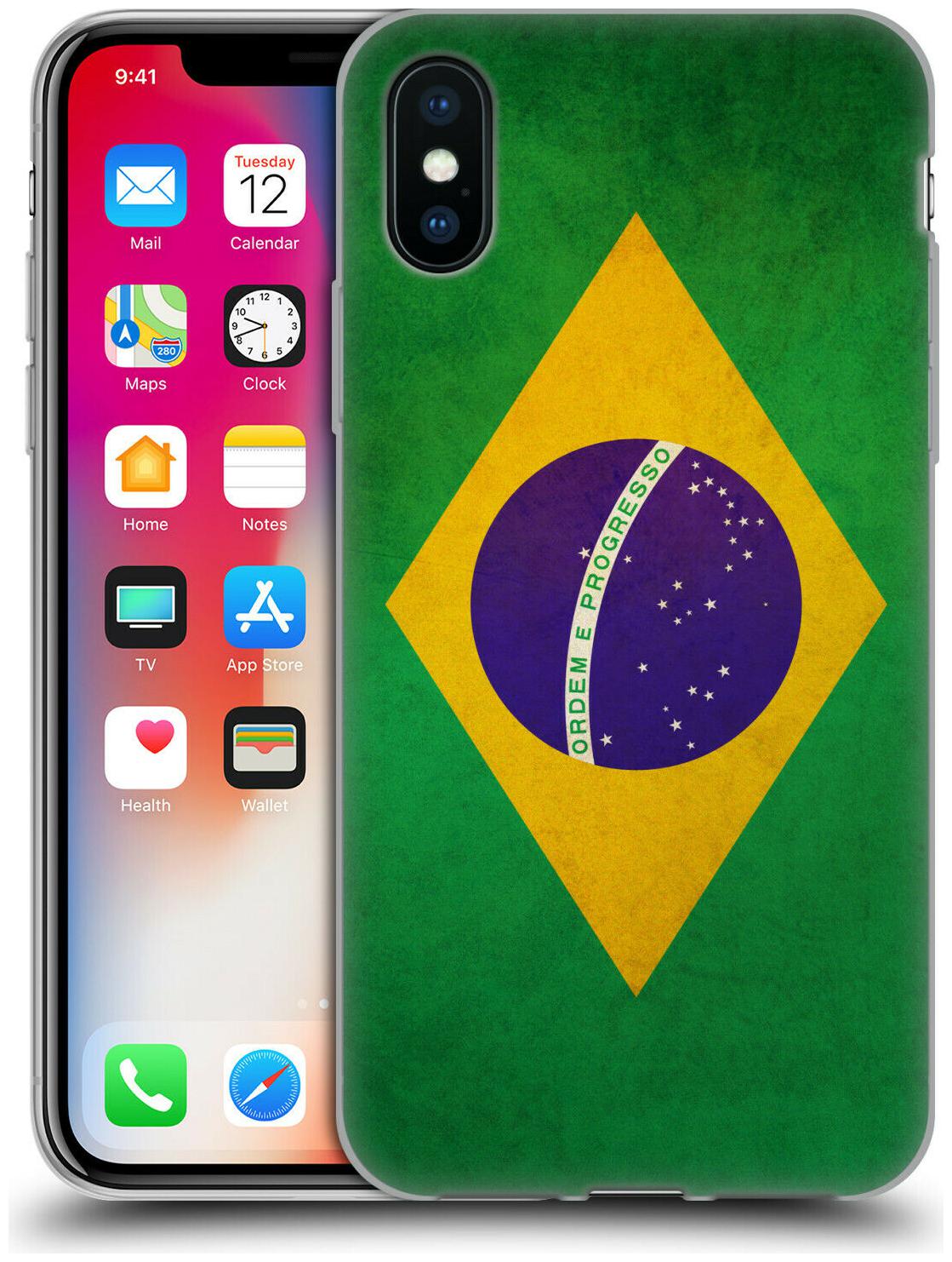 

HEAD CASE DESIGNS VINTAGE FLAGS SOFT GEL CASE FOR APPLE iPHONE PHONES