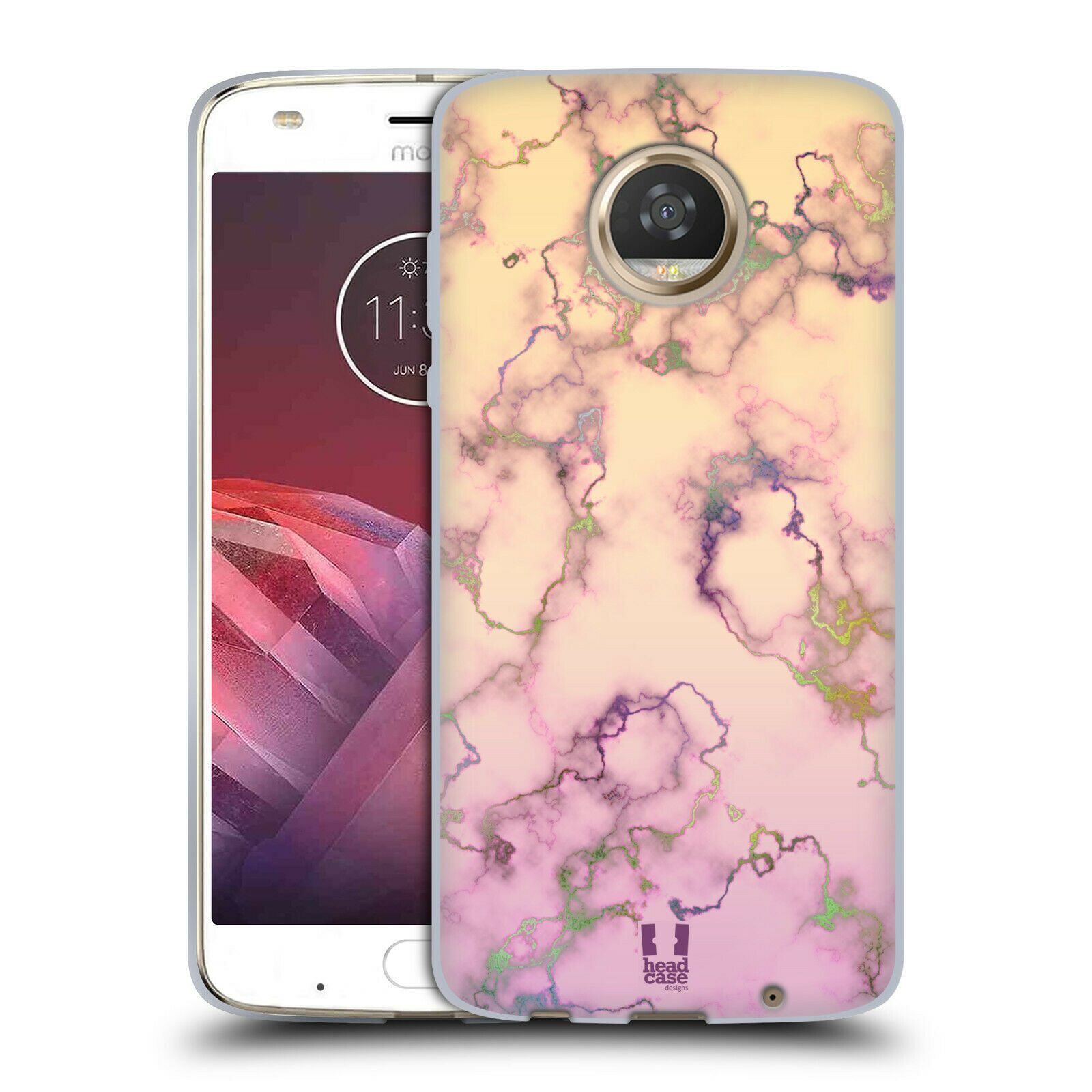 

HEAD CASE DESIGNS IRIDISCENT MARBLE SOFT GEL CASE FOR MOTOROLA PHONES