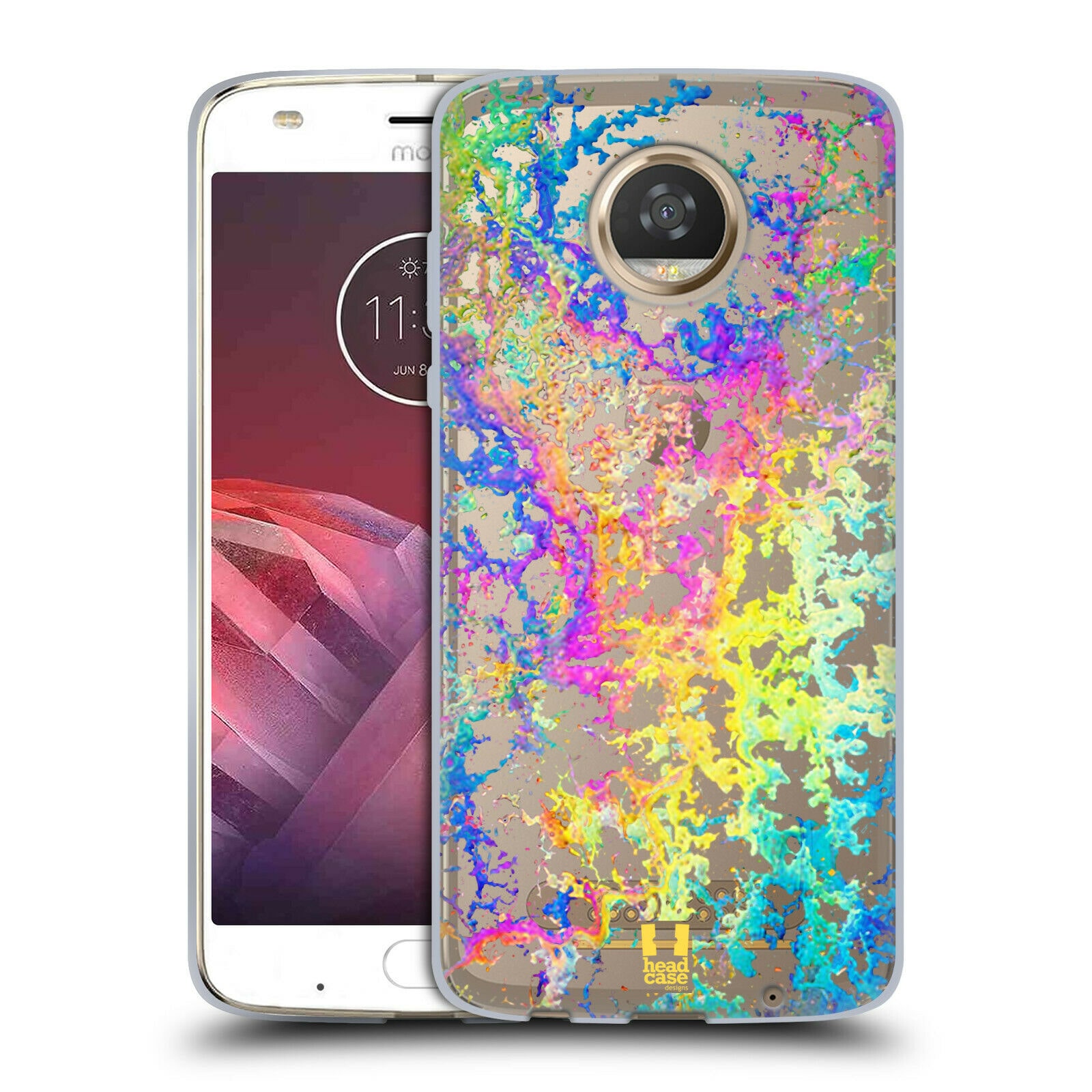 

HEAD CASE DESIGNS OIL SLICK PRINTS SOFT GEL CASE FOR MOTOROLA PHONES