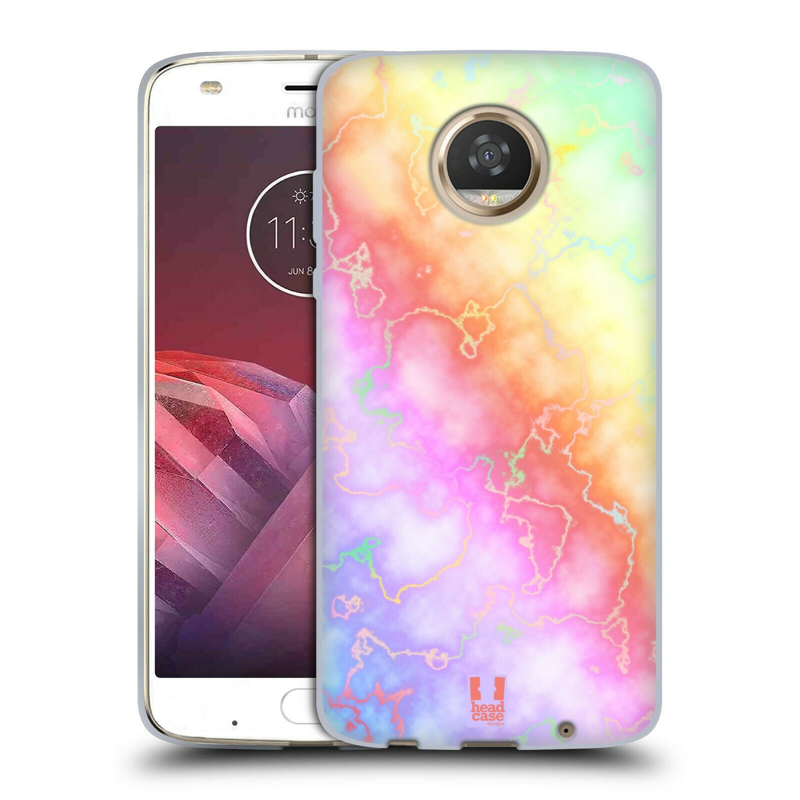 

HEAD CASE DESIGNS IRIDISCENT MARBLE SOFT GEL CASE FOR MOTOROLA PHONES